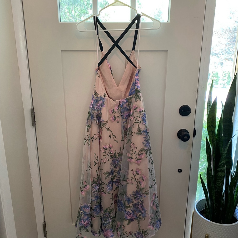 ASOS edition floral mid length dress